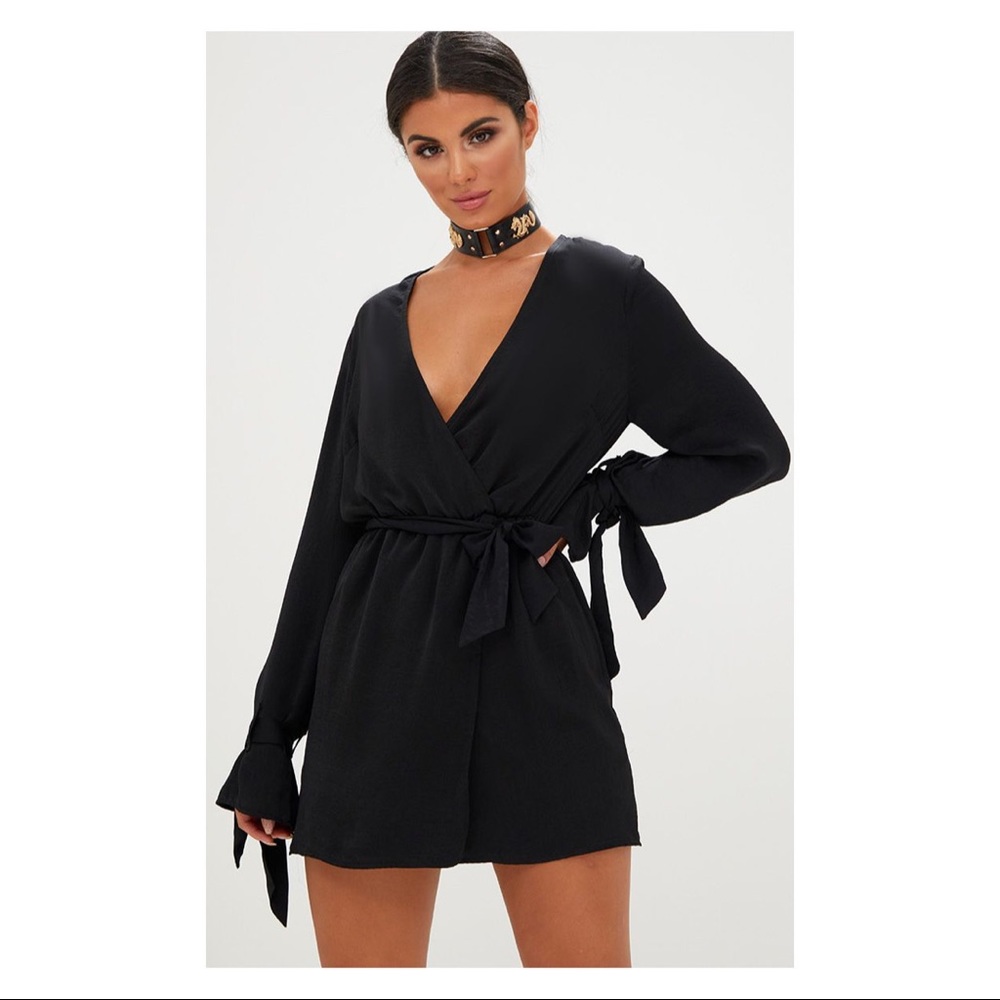 Satin Cuff Dress